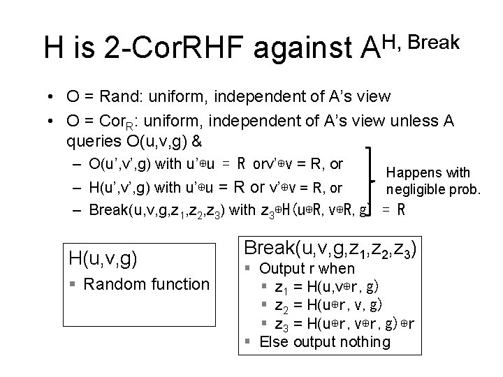 On The Security Of The Free Xor Technique