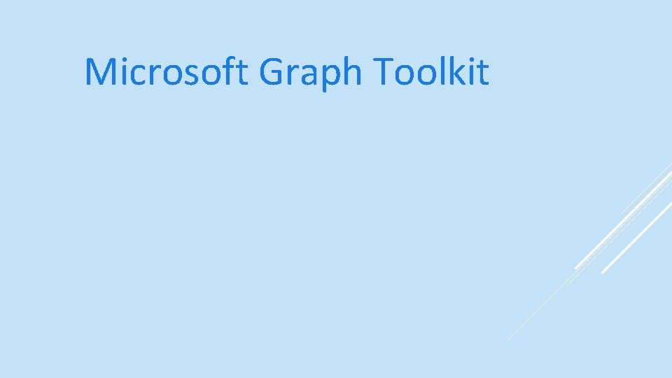 Microsoft Graph Toolkit 
