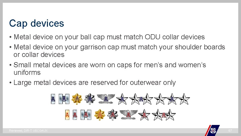 Cap devices • Metal device on your ball cap must match ODU collar devices