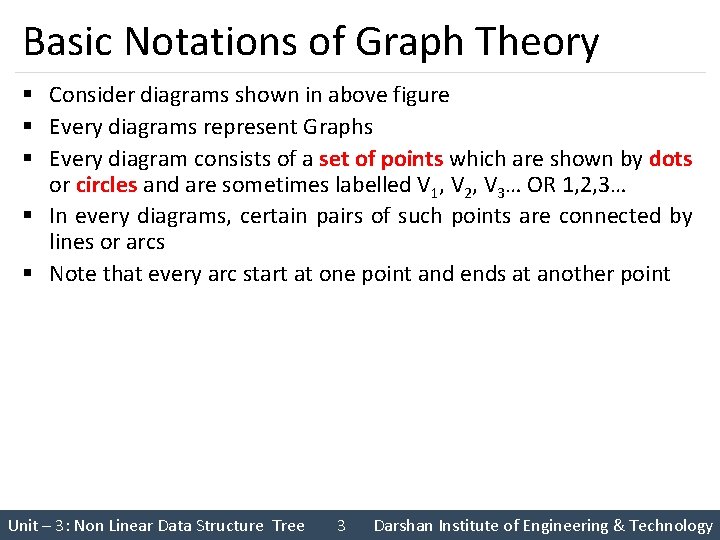 Basic Notations of Graph Theory § Consider diagrams shown in above figure § Every