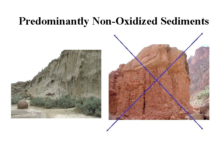 Predominantly Non-Oxidized Sediments 