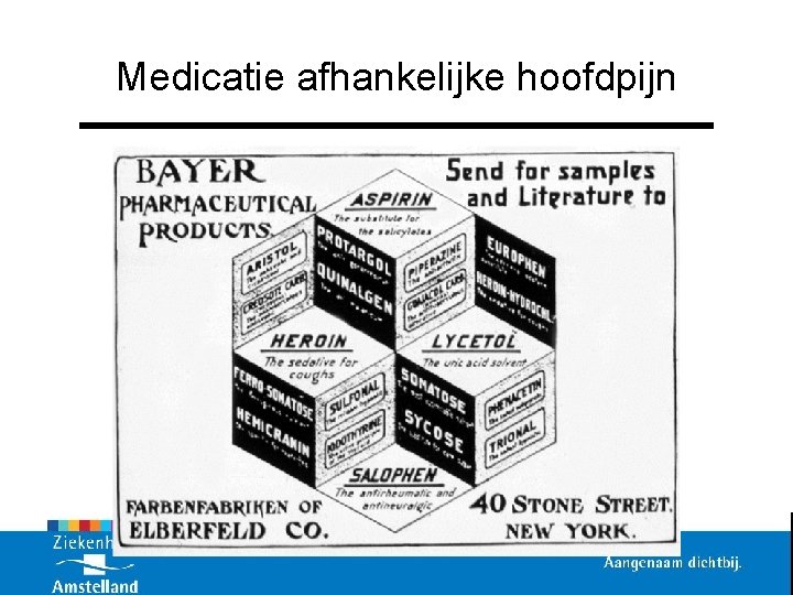 Medicatie afhankelijke hoofdpijn 