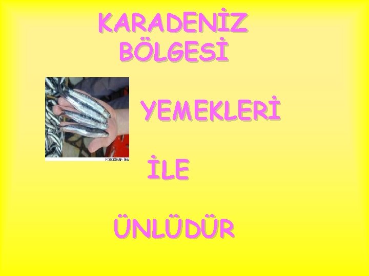 KARADENİZ BÖLGESİ YEMEKLERİ İLE ÜNLÜDÜR 