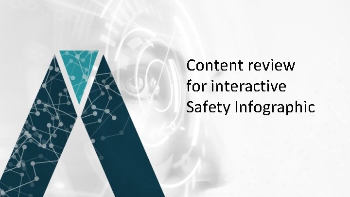 Content review for interactive Safety Infographic 