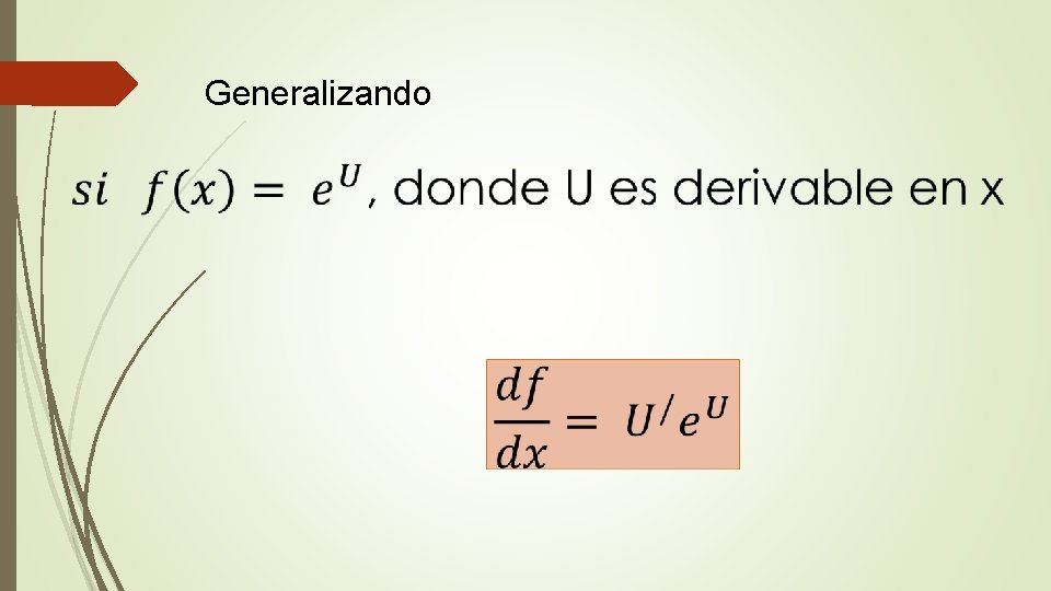 Generalizando 