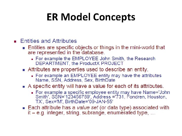 ER Model Concepts 