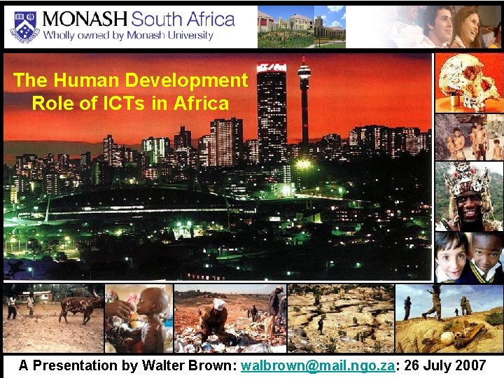 The Human Development Role of ICTs in Africa