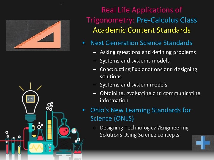 Real Life Applications of Trigonometry: Pre-Calculus Class Academic Content Standards • Next Generation Science