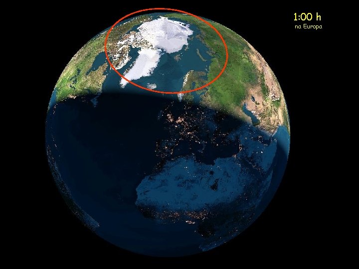 1: 00 h na Europa 