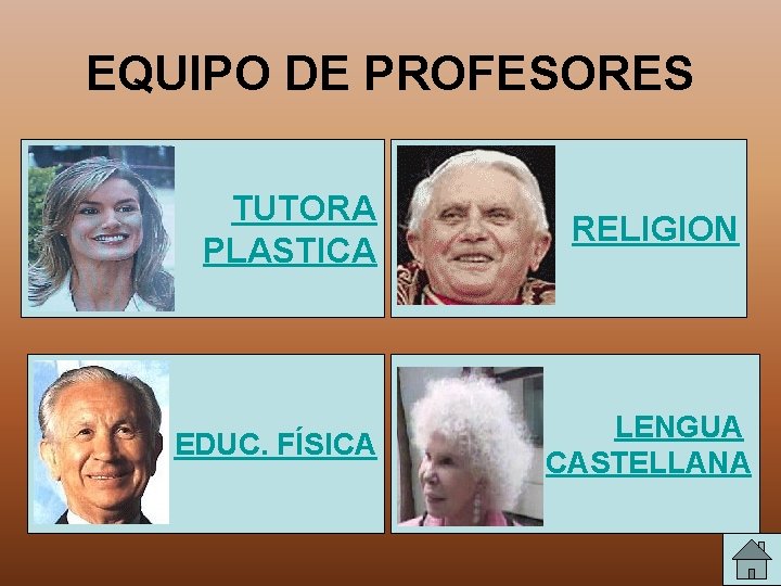 EQUIPO DE PROFESORES TUTORA PLASTICA EDUC. FÍSICA RELIGION LENGUA CASTELLANA 