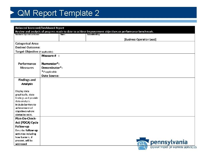 QM Report Template 2 