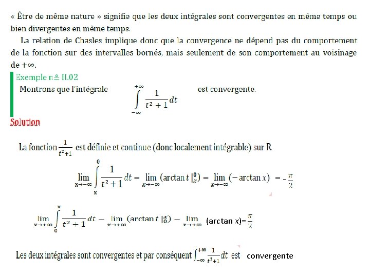 =- (arctan x)= convergente 