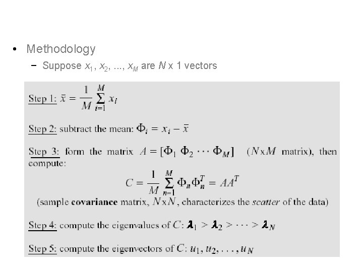  • Methodology − Suppose x 1, x 2, . . . , x.