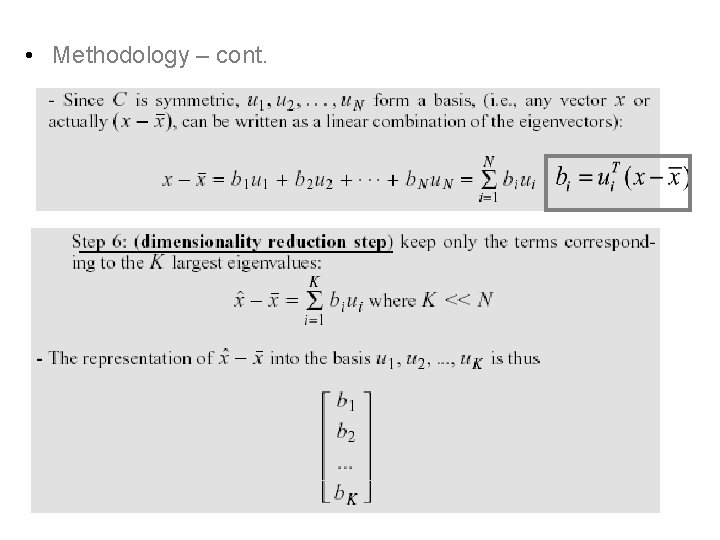  • Methodology – cont. 