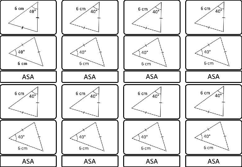 6 cm 40° 6 cm ASA ASA 
