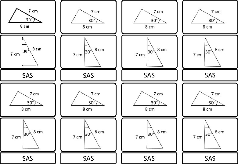 7 cm 30° 8 cm SAS SAS 