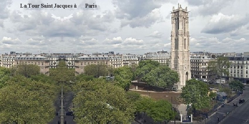 La Tour Saint Jacques à Paris 