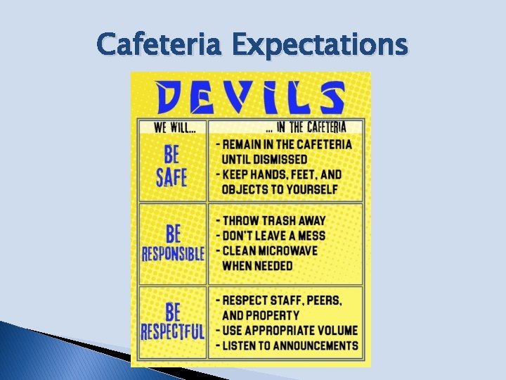 Cafeteria Expectations 