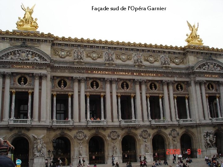 Façade sud de l'Opéra Garnier 