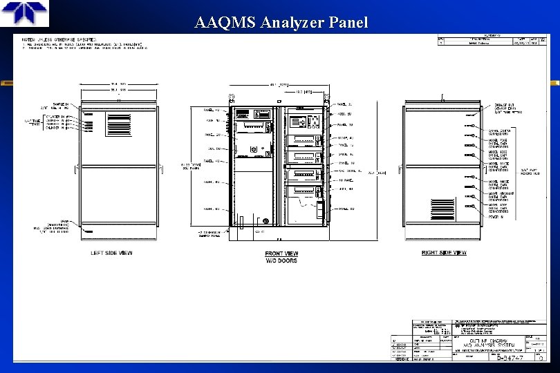 AAQMS Analyzer Panel 7 