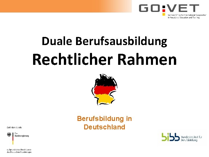 Duale Berufsausbildung Rechtlicher Rahmen Berufsbildung in Deutschland 