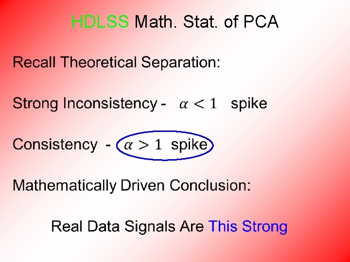 HDLSS Math. Stat. of PCA • 