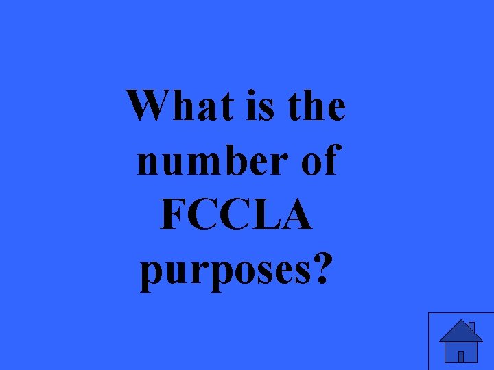 What is the number of FCCLA purposes? 