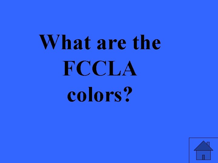 What are the FCCLA colors? 