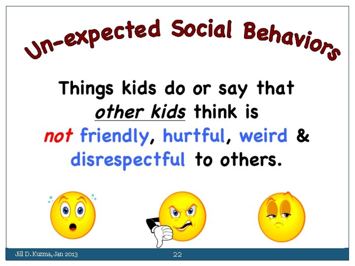 Jill D. Kuzma, Jan 2013 22 