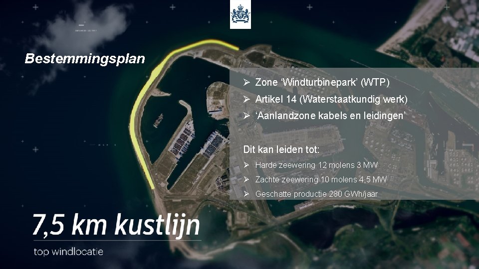 Bestemmingsplan Ø Zone ‘Windturbinepark’ (WTP) Ø Artikel 14 (Waterstaatkundig werk) Ø ‘Aanlandzone kabels en