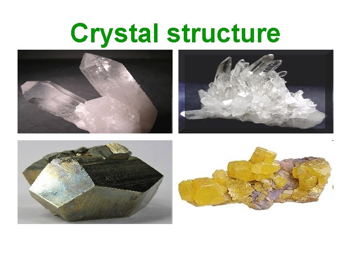 Crystal structure 