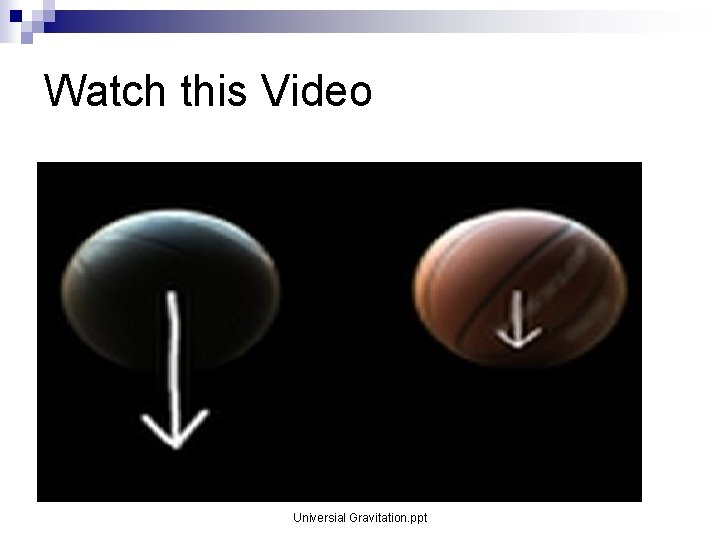 Watch this Video Universial Gravitation. ppt Watch this Video Universial Gravitation. ppt