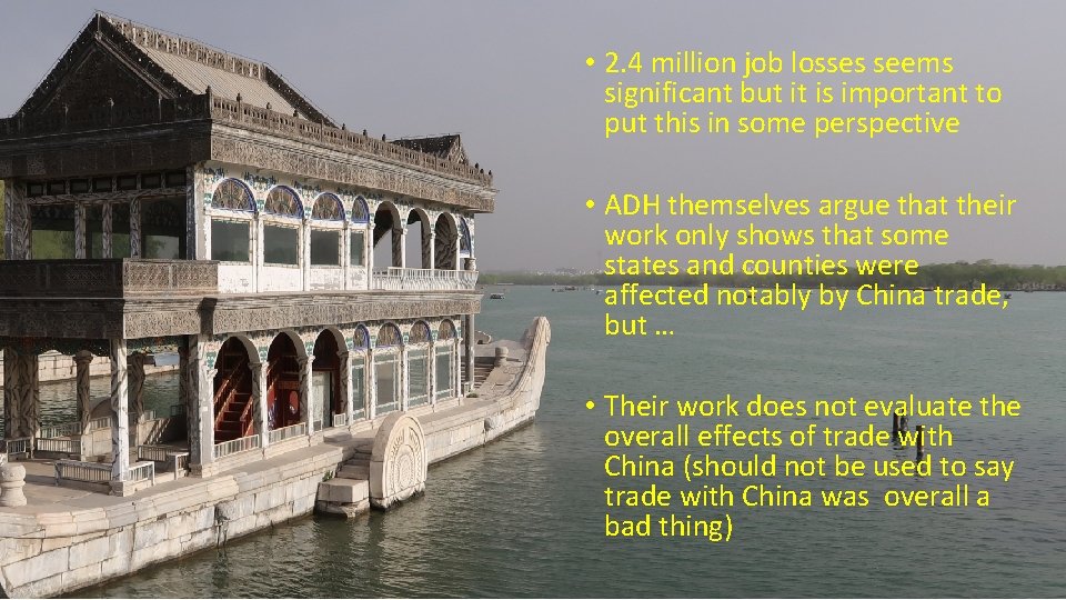  • 2. 4 million job losses seems significant but it is important to