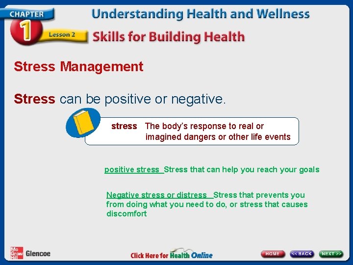 Stress Management Stress can be positive or negative. stress The body’s response to real Stress Management Stress can be positive or negative. stress The body’s response to real