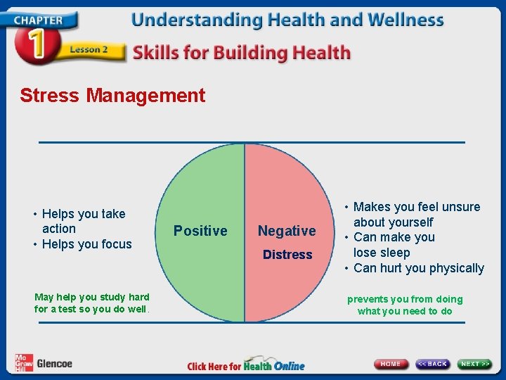 Stress Management • Helps you take action • Helps you focus May help you Stress Management • Helps you take action • Helps you focus May help you