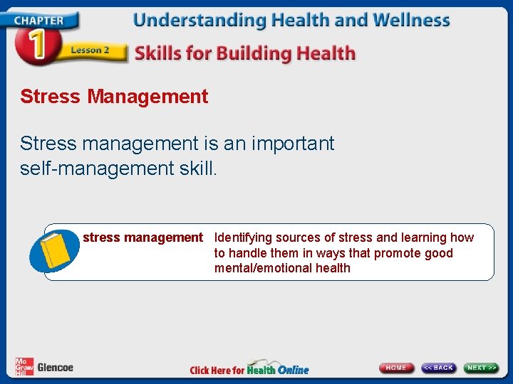 Stress Management Stress management is an important self-management skill. stress management Identifying sources of Stress Management Stress management is an important self-management skill. stress management Identifying sources of