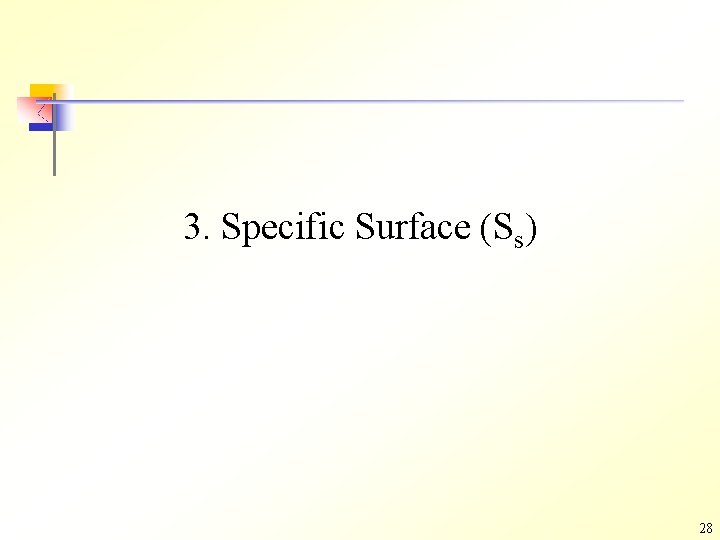 3. Specific Surface (Ss) 28 