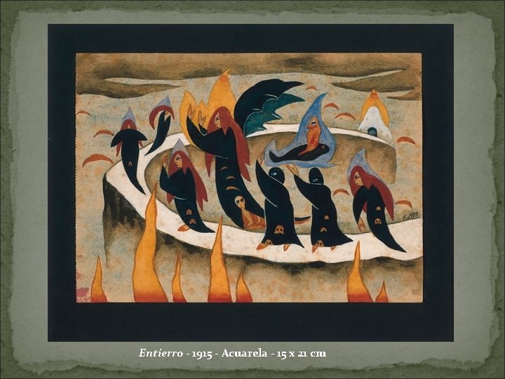 Entierro - 1915 - Acuarela - 15 x 21 cm 
