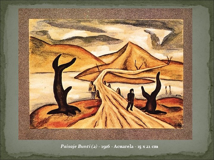 Paisaje Bunti (2) - 1916 - Acuarela - 15 x 21 cm 