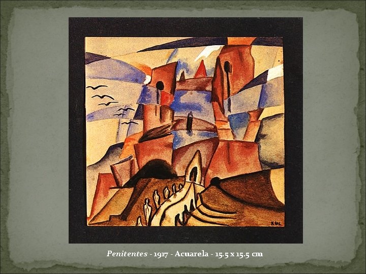 Penitentes - 1917 - Acuarela - 15. 5 x 15. 5 cm 