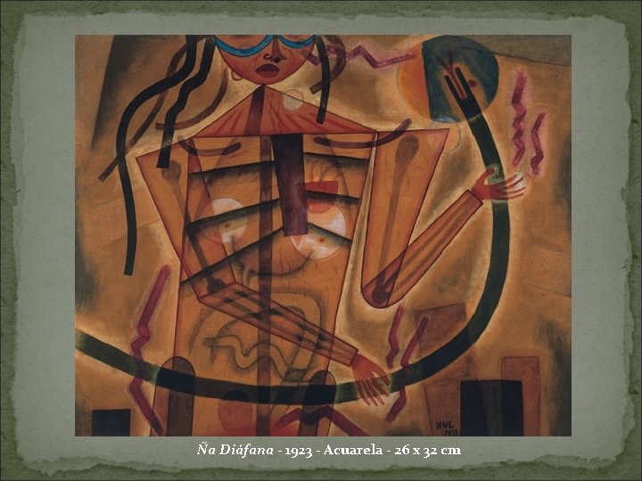 Ña Diáfana - 1923 - Acuarela - 26 x 32 cm 