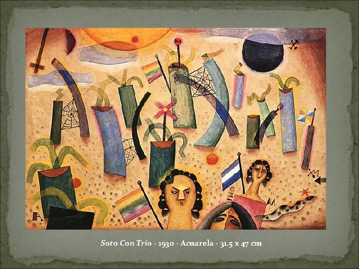 Soto Con Trio - 1930 - Acuarela - 31. 5 x 47 cm 