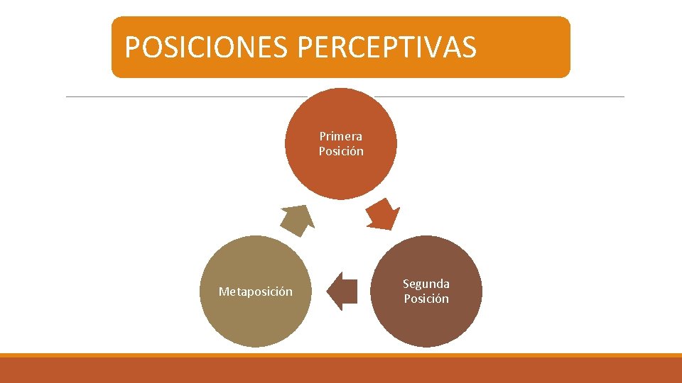 POSICIONES PERCEPTIVAS Primera Posición Metaposición Segunda Posición 