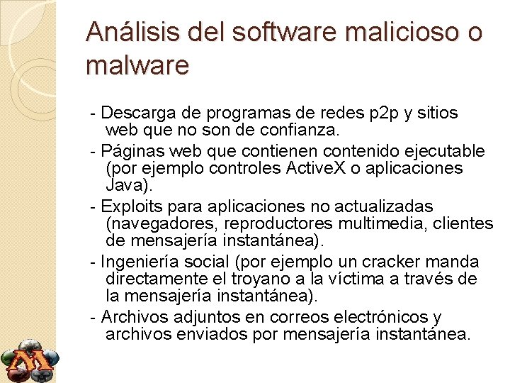 Análisis del software malicioso o malware - Descarga de programas de redes p 2