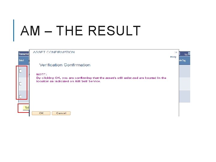 AM – THE RESULT 