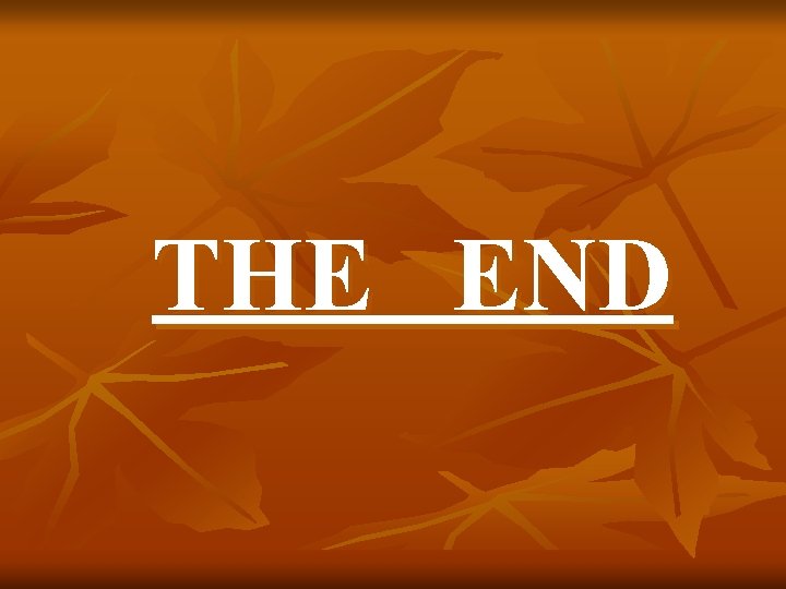THE END 