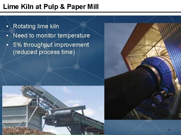 Lime Kiln at Pulp & Paper Mill • Rotating lime kiln • Need to