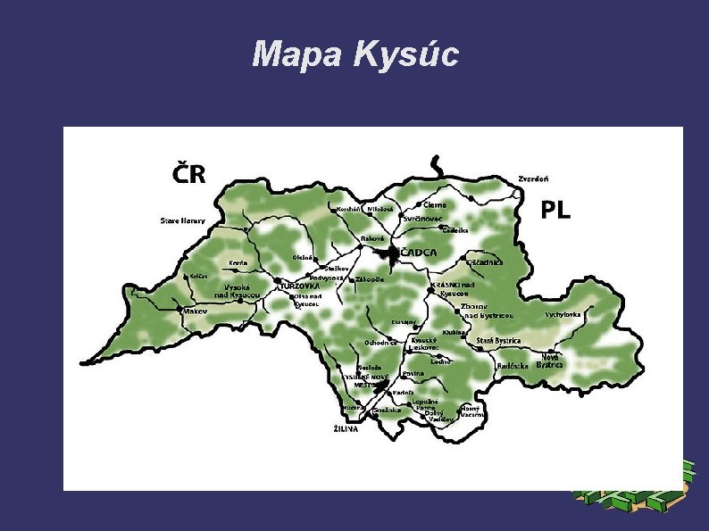 Mapa Kysúc 