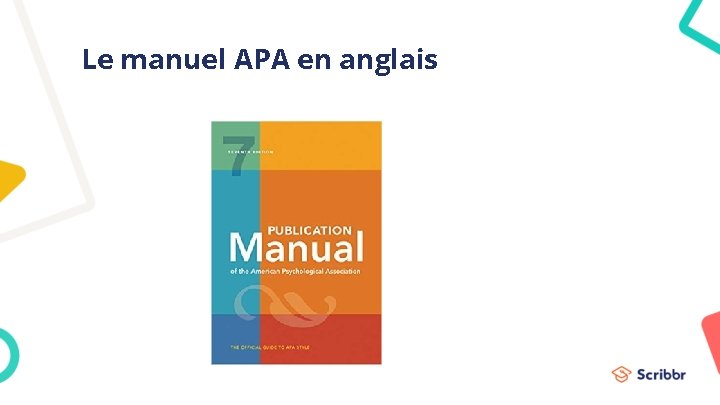 Le manuel APA en anglais 