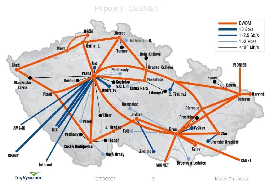 Připojení CESNET 12/29/2021 6 Martin Procházka 
